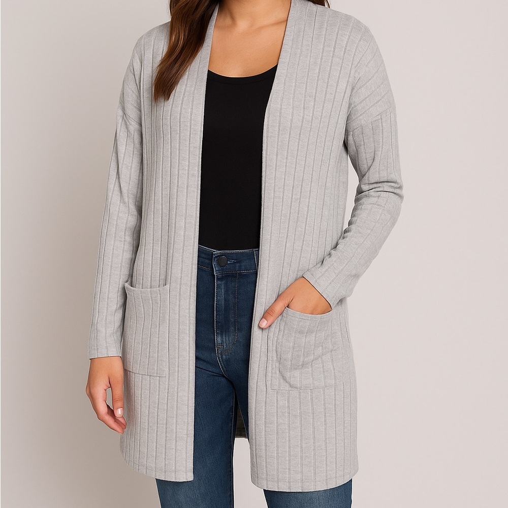 Ribbed knit cardigan - Picture 1 of 4
